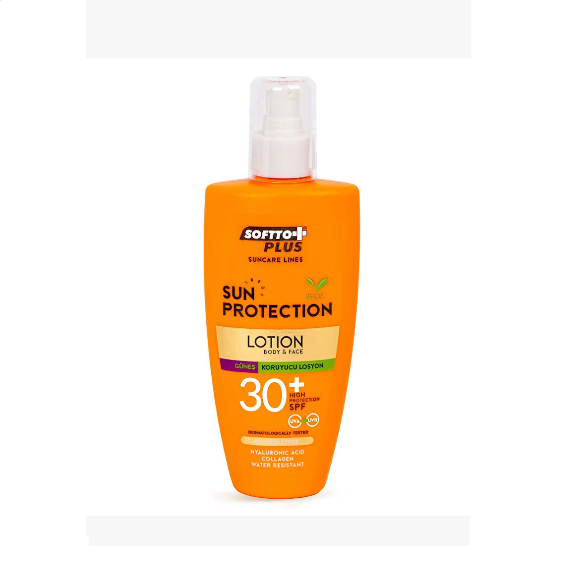 30 spf koruyuculu vücut ve yüz güneş losyonu UVA&UVB 200 ml