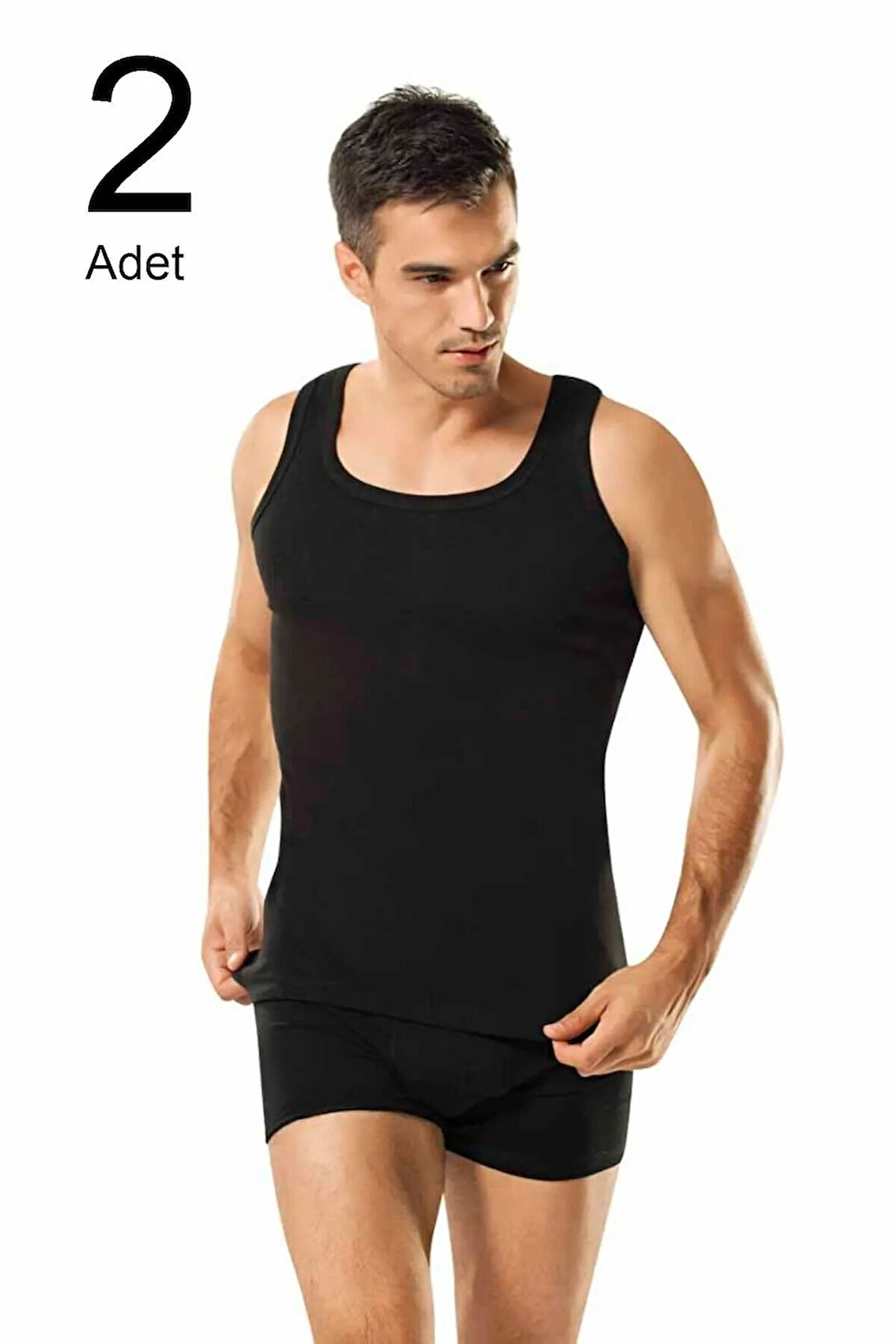 Premier Erkek Gri Atlet 2'Li Paket