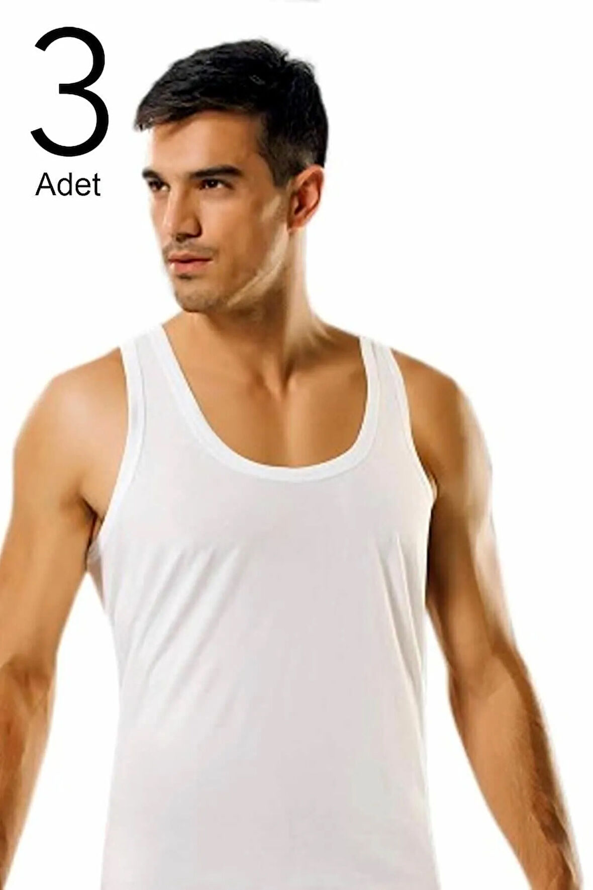 3'lü Paket Erkek Yaz Serinliği Modal Atlet Yeni Sezon