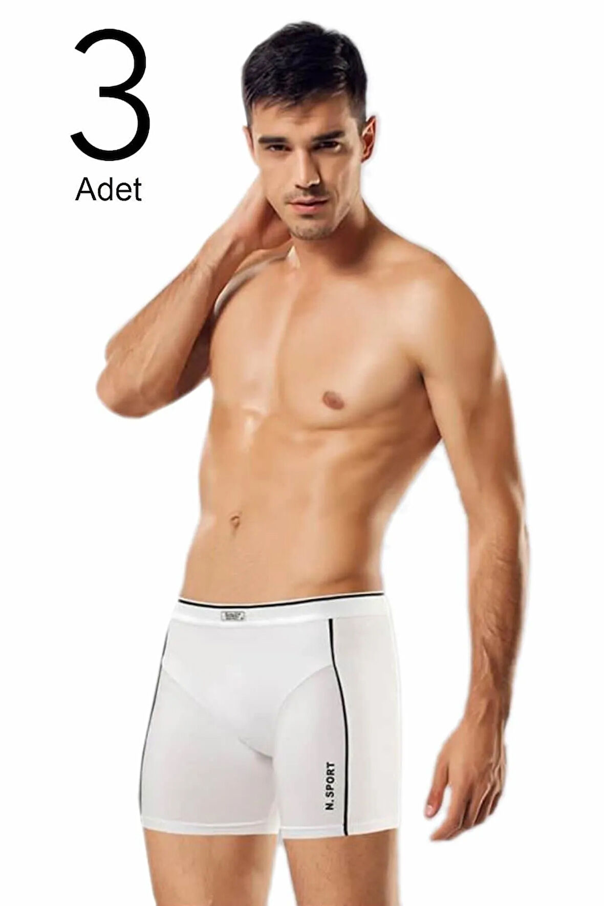 3'lü Paket Modal Erkek Boxer