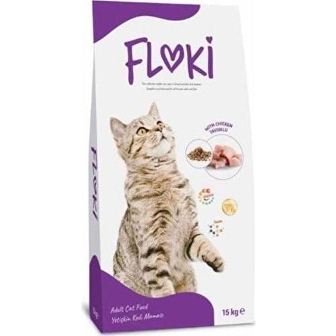 Floki Tavuklu Yetişkin Kedi Maması 15 KG