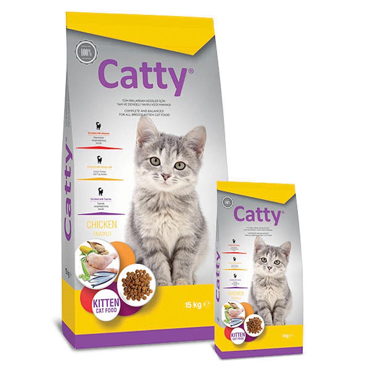 Catty Yavru Kedi Maması Tavuklu Mama 1 kg