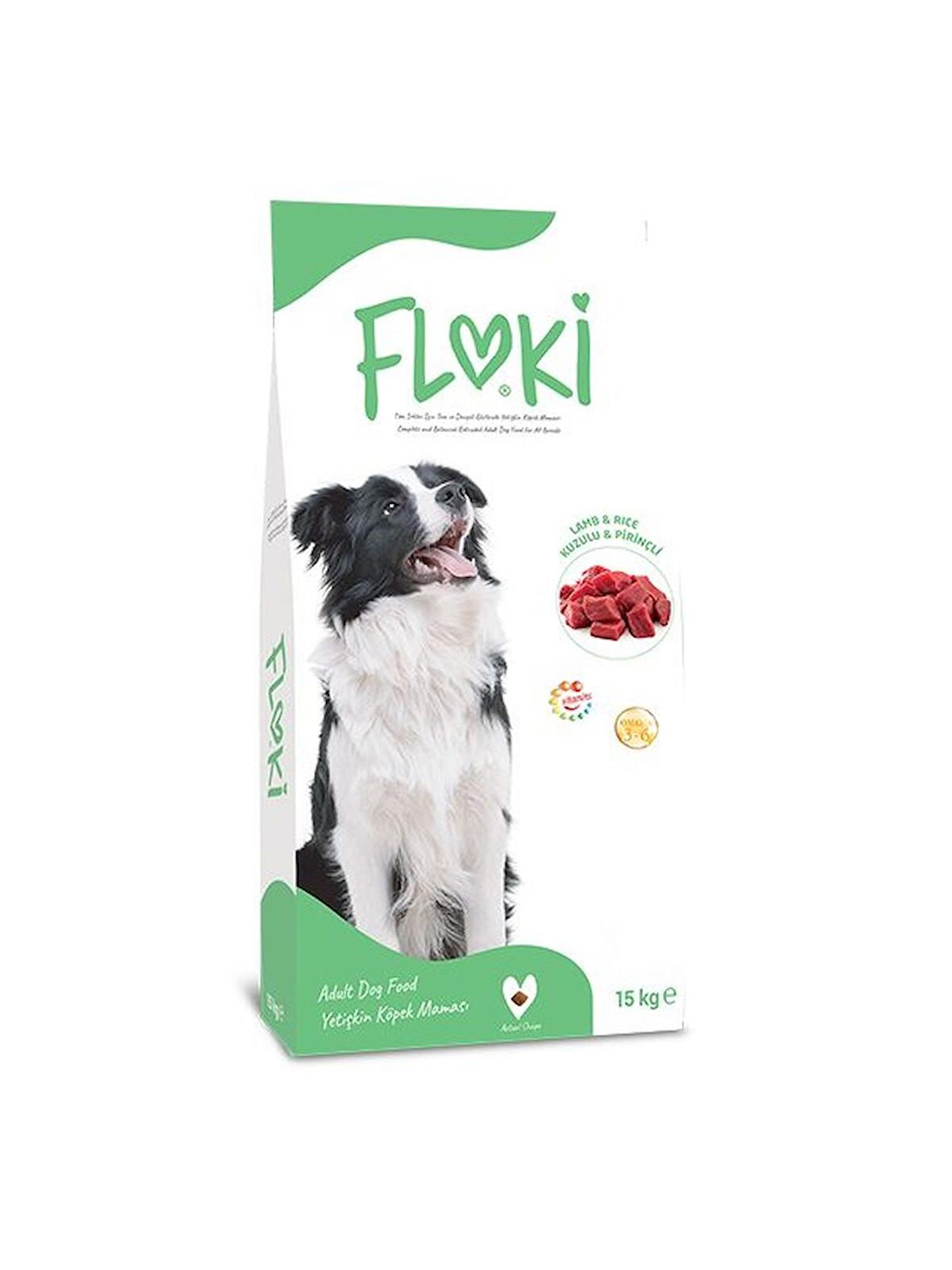 Floki Kuzu Etli ve Pirinçli 15 KG Yetişkin Kuru Köpek Maması