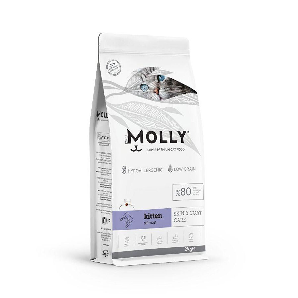 Molly Düşük Tahıllı Hypoallergenic Somonlu Yavru Kedi Maması 2 Kg