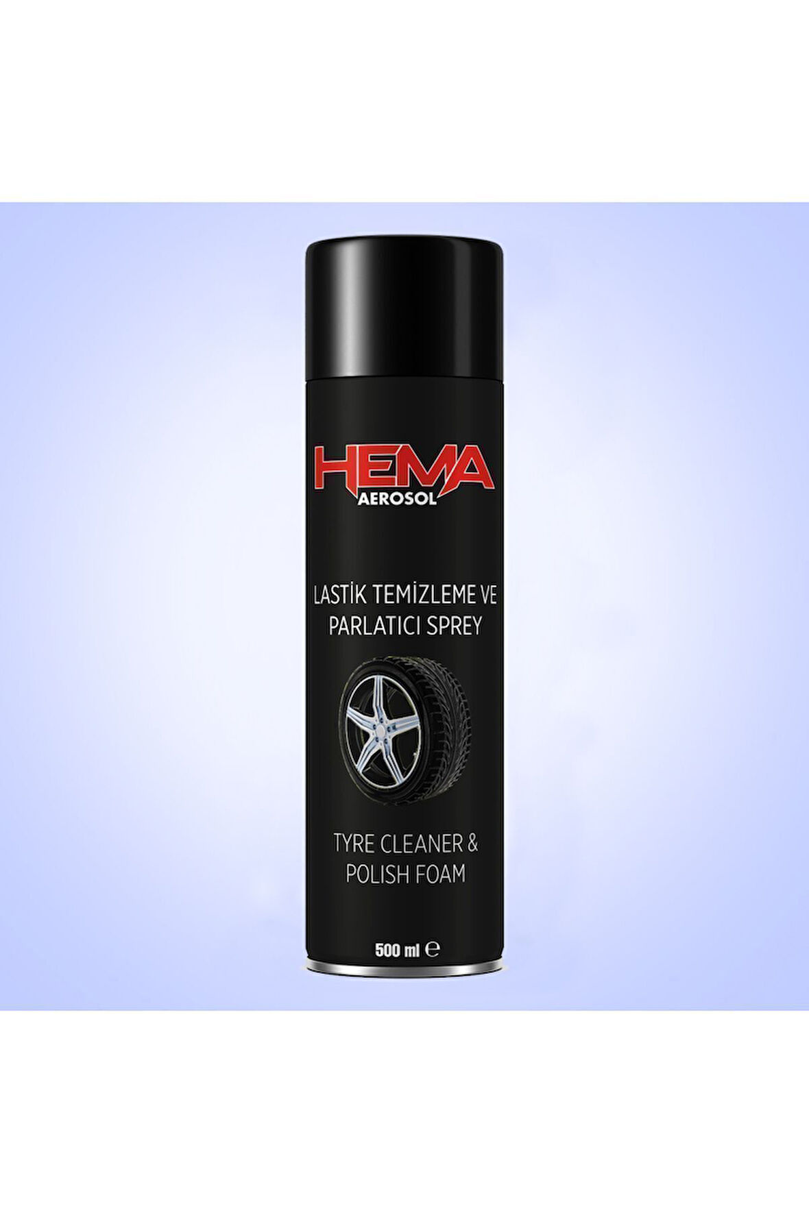 HEMA Oto Lastik Parlatıcı ve Temizleme Spreyi Aerosol 500 Ml.