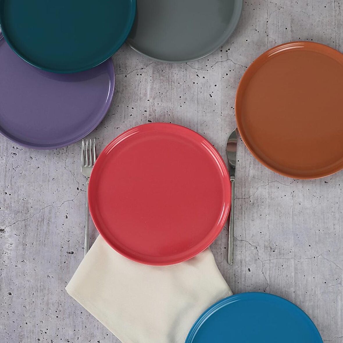 Keramika Nordic Mixed Pasta Tabağı 22 Cm 6 Adet - 406/620