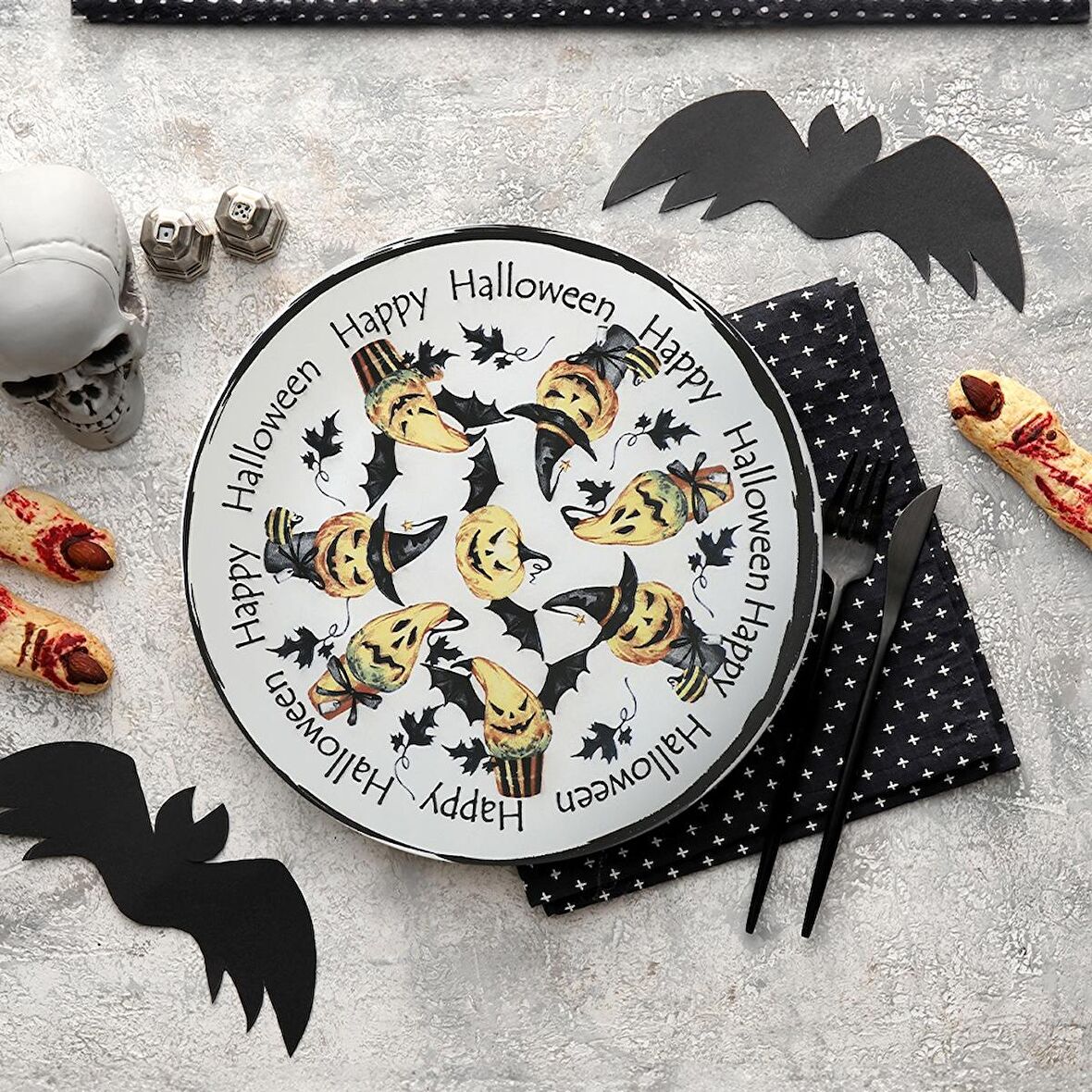 Keramika Halloween Happy  Servis Tabağı 26 Cm 19946