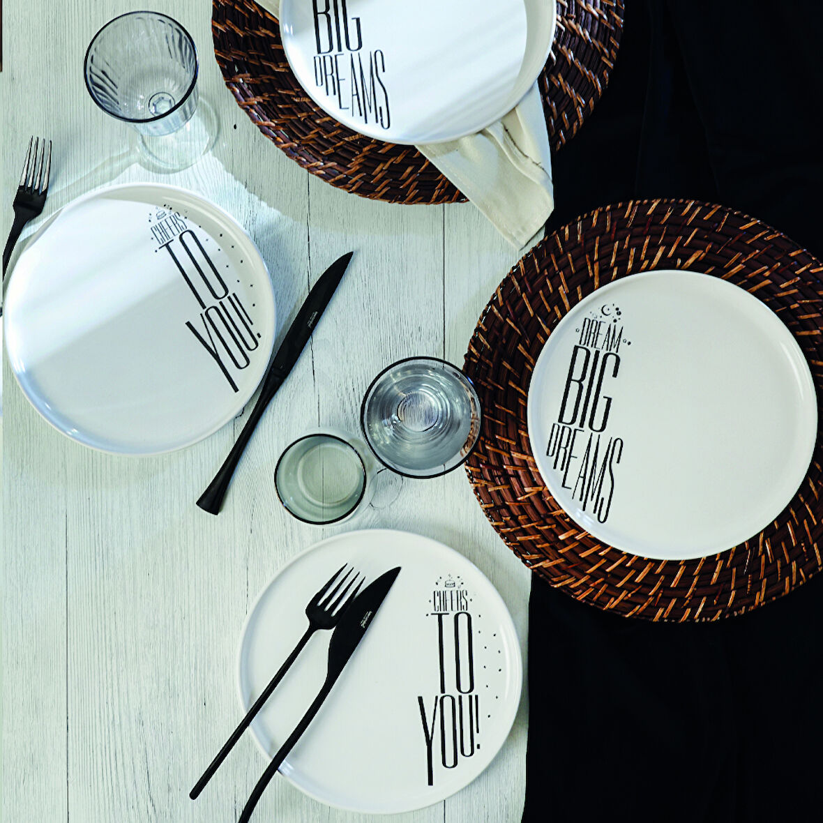 Keramika Dream & Cherrs Nordic Pasta Tabağı 22 Cm 4 Parça 22729-30
