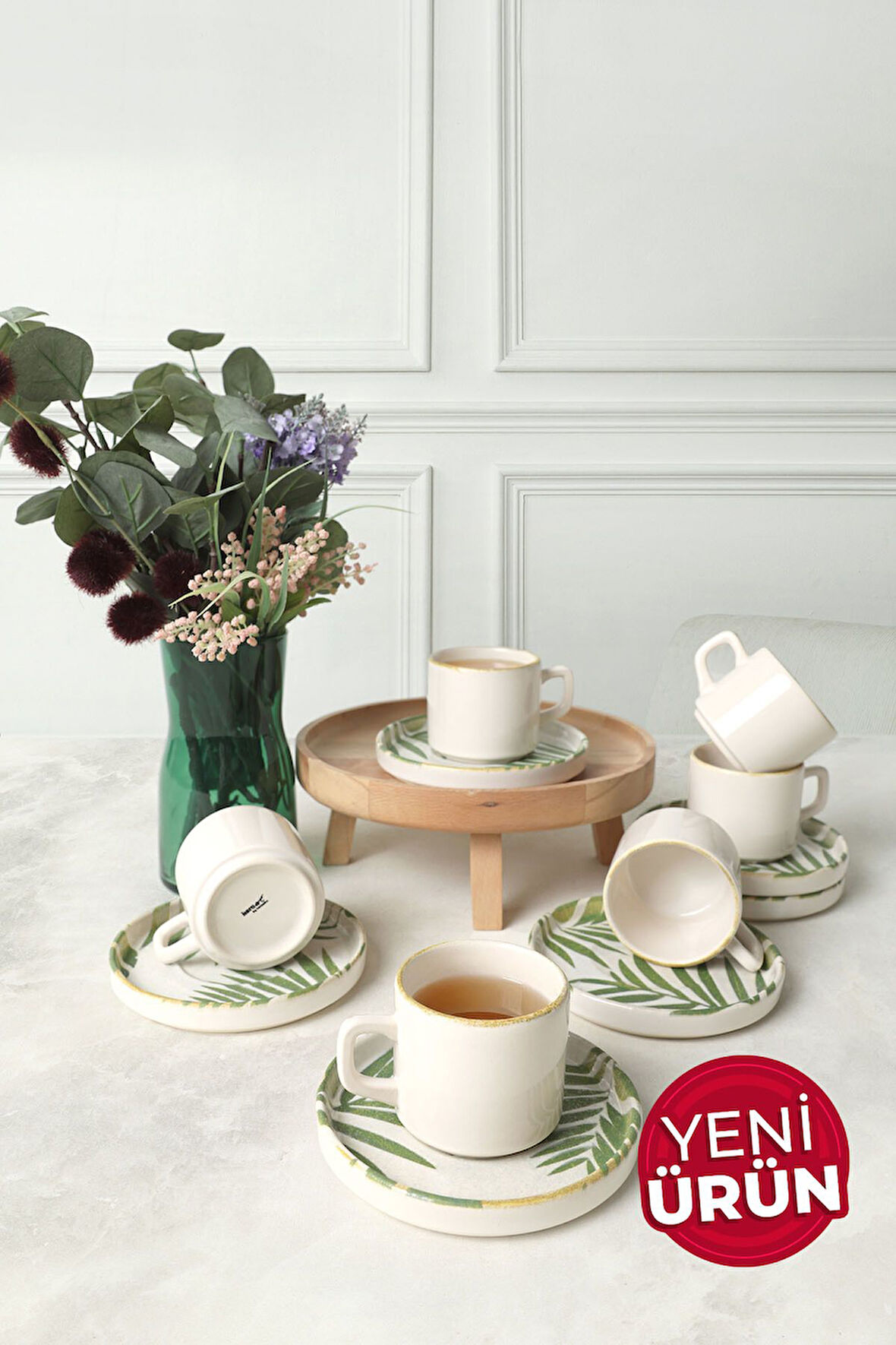 Keramika Forest Stackable Çay Takımı 12 Parça 6 Kişilik 23053-54