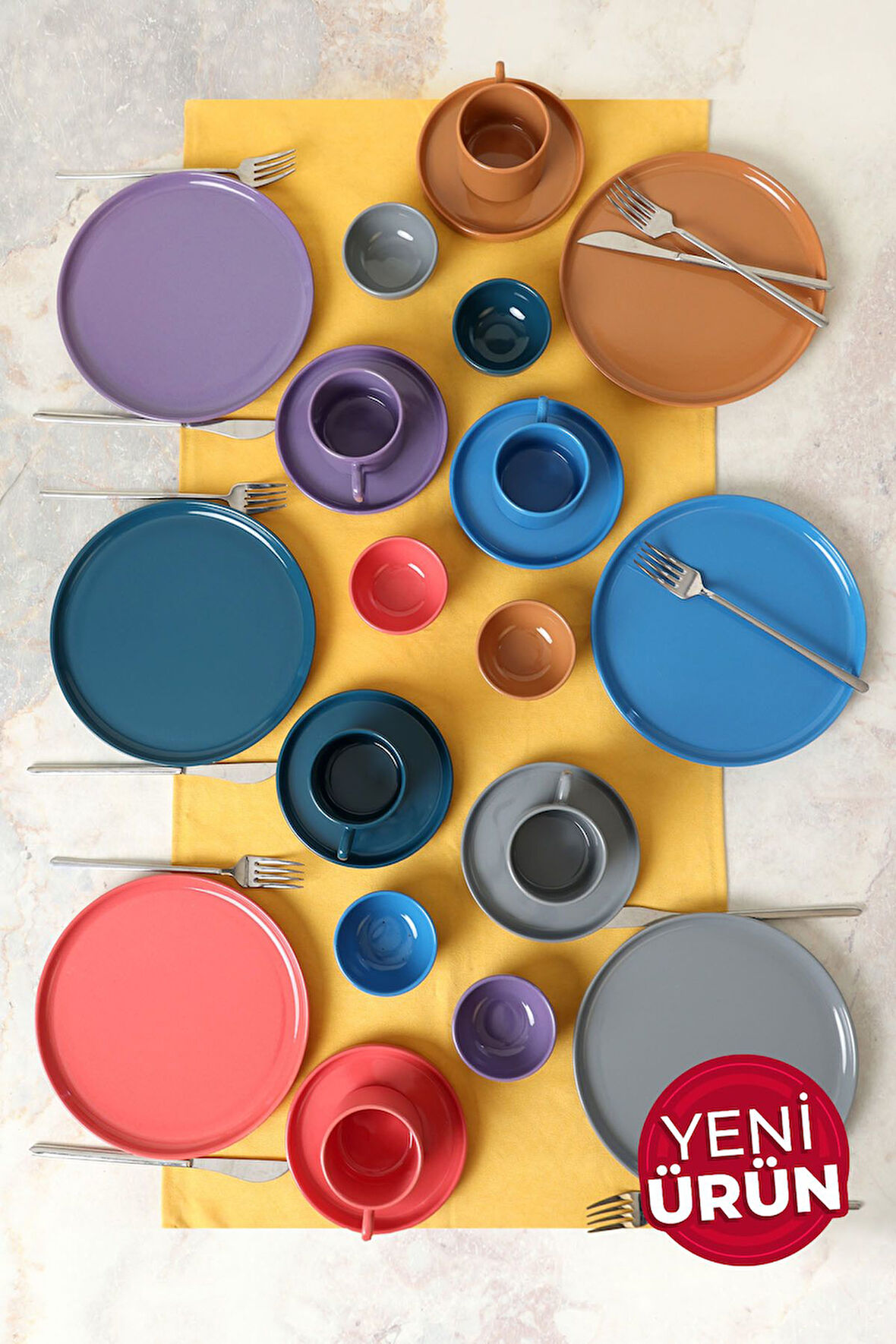Keramika Mixed Kahvaltı Takımı 24 Parça 6 Kişilik 406-620