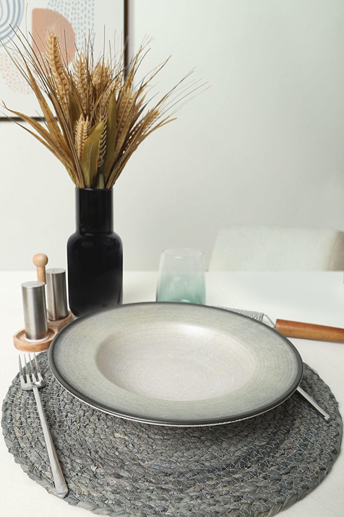 Keramika Gray Ege Makarna Tabağı 28 Cm  21719