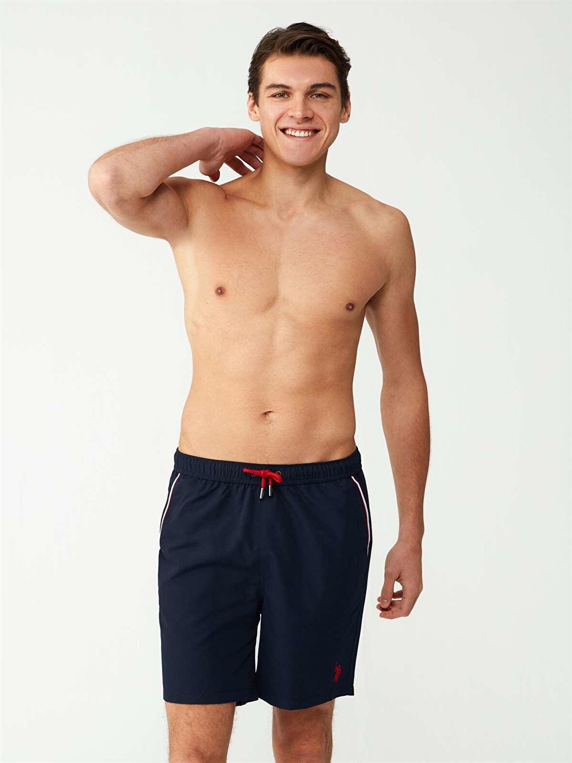 U.S. POLO ASSN. - Erkek Lacivert Uzun Deniz Şortu 