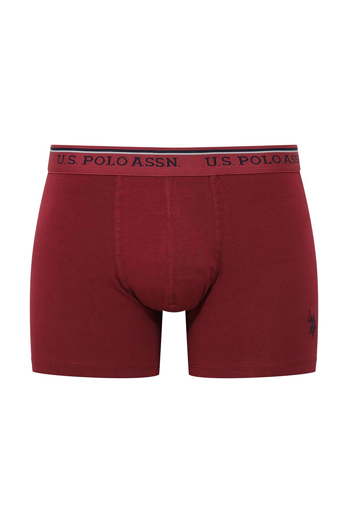 . - Erkek Modal Bordo Uzun Paçalı Tekli Boxer
