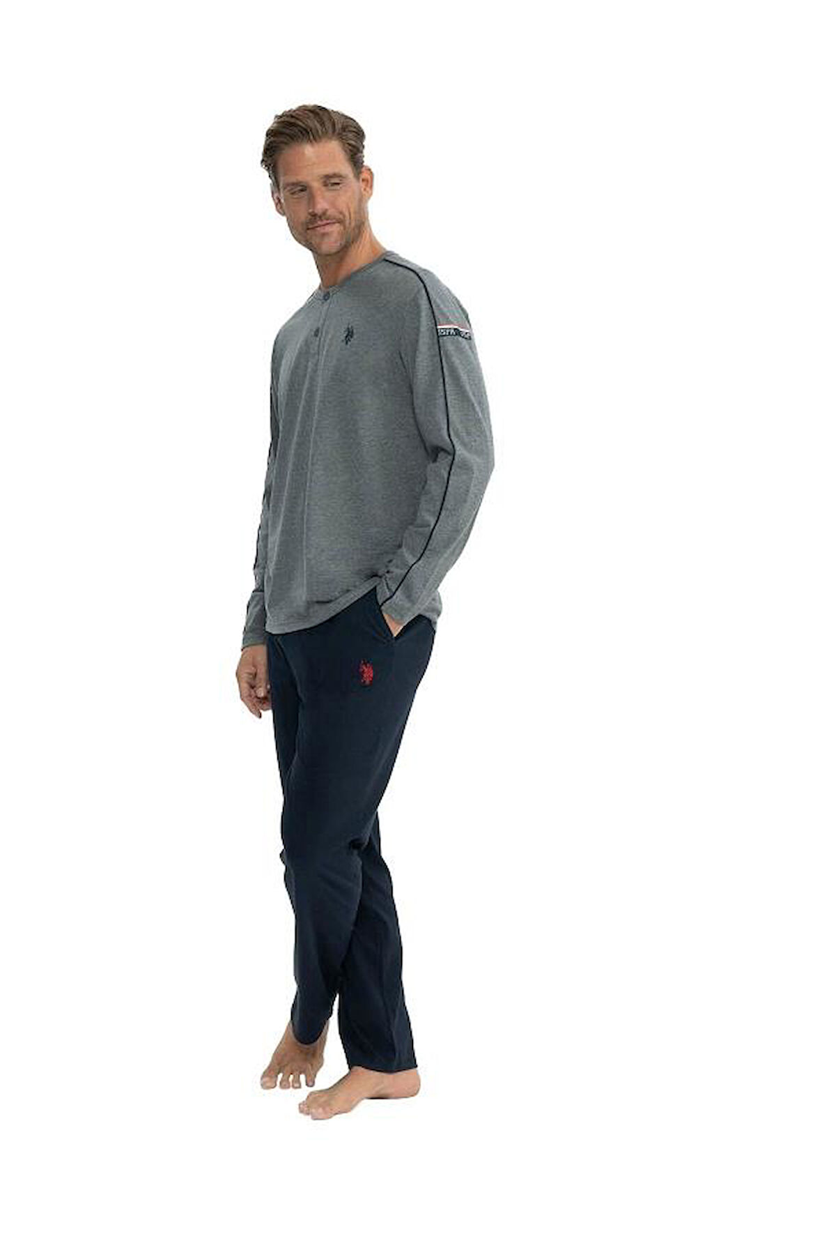 U.S POLO 18836 PATLI PİJAMA TAKIMI