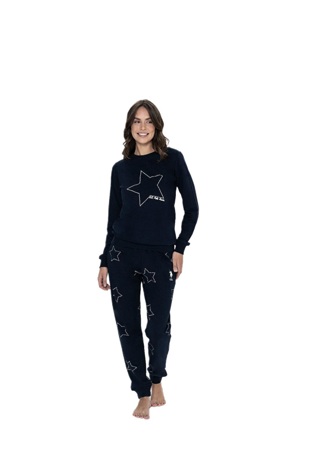 U.S. Polo Assn. Kadın Lacivert Pijama Takım 17104 