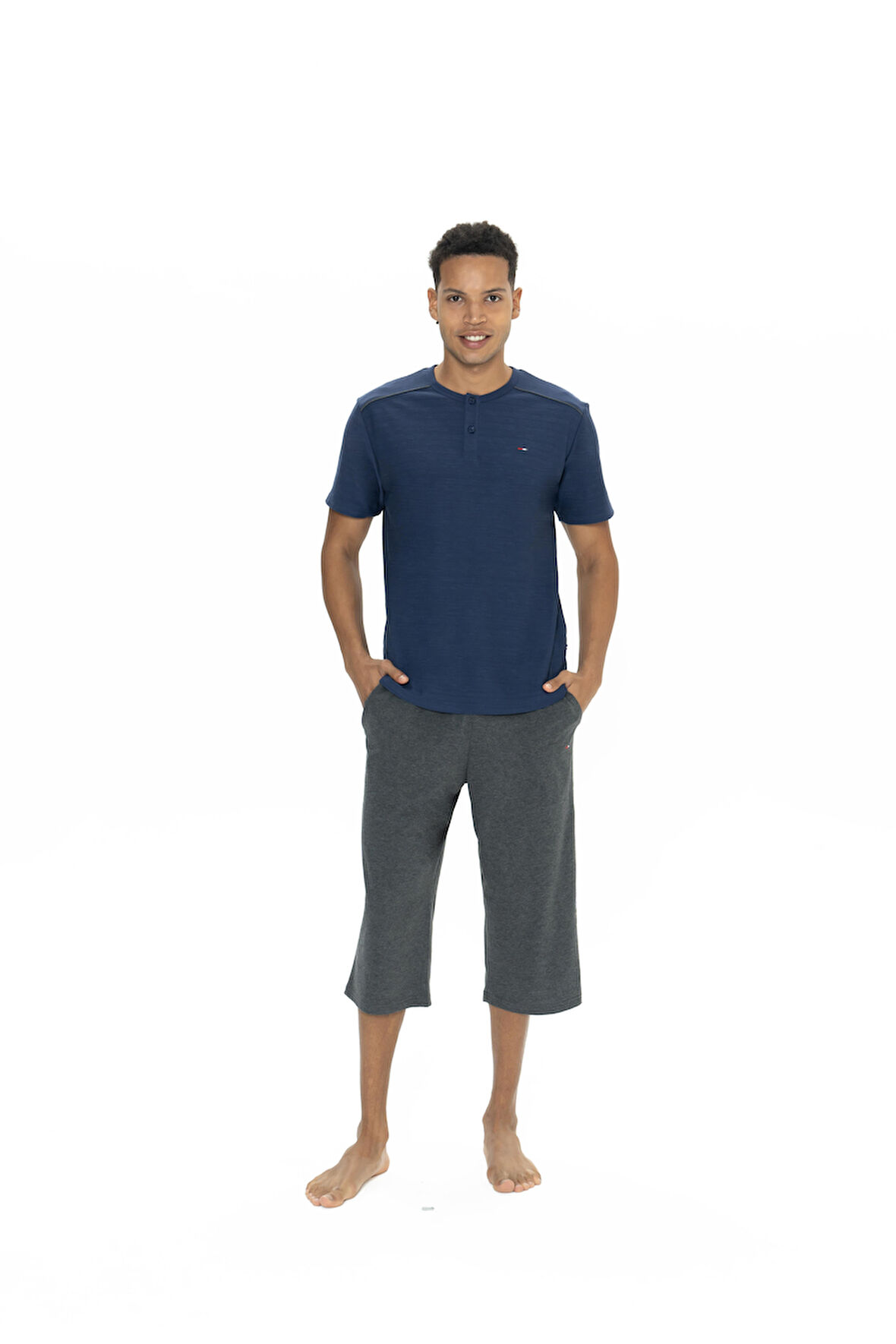 U.S. Polo Assn. Erkek Lacivert Kapri Takım 