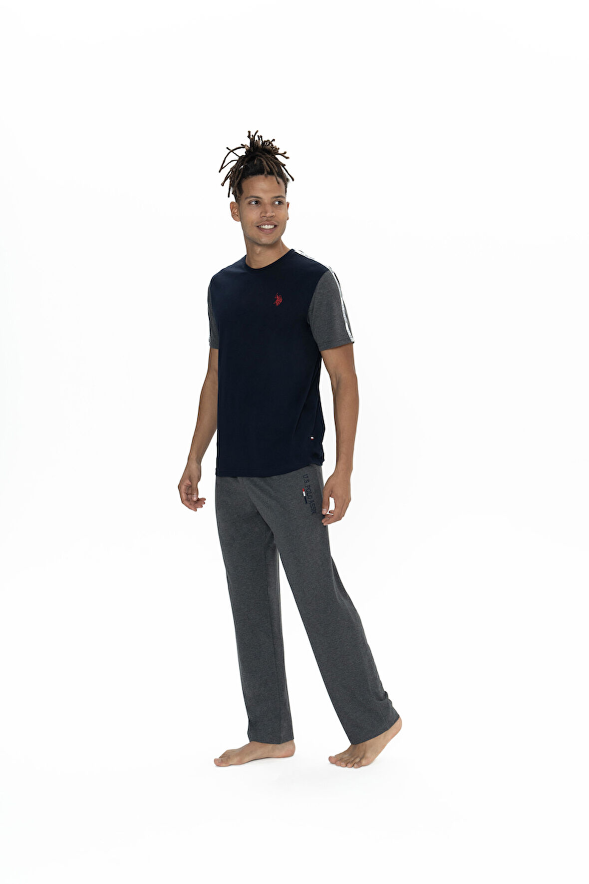 U.S. Polo Assn. Erkek Lacivert Pijama Takım 