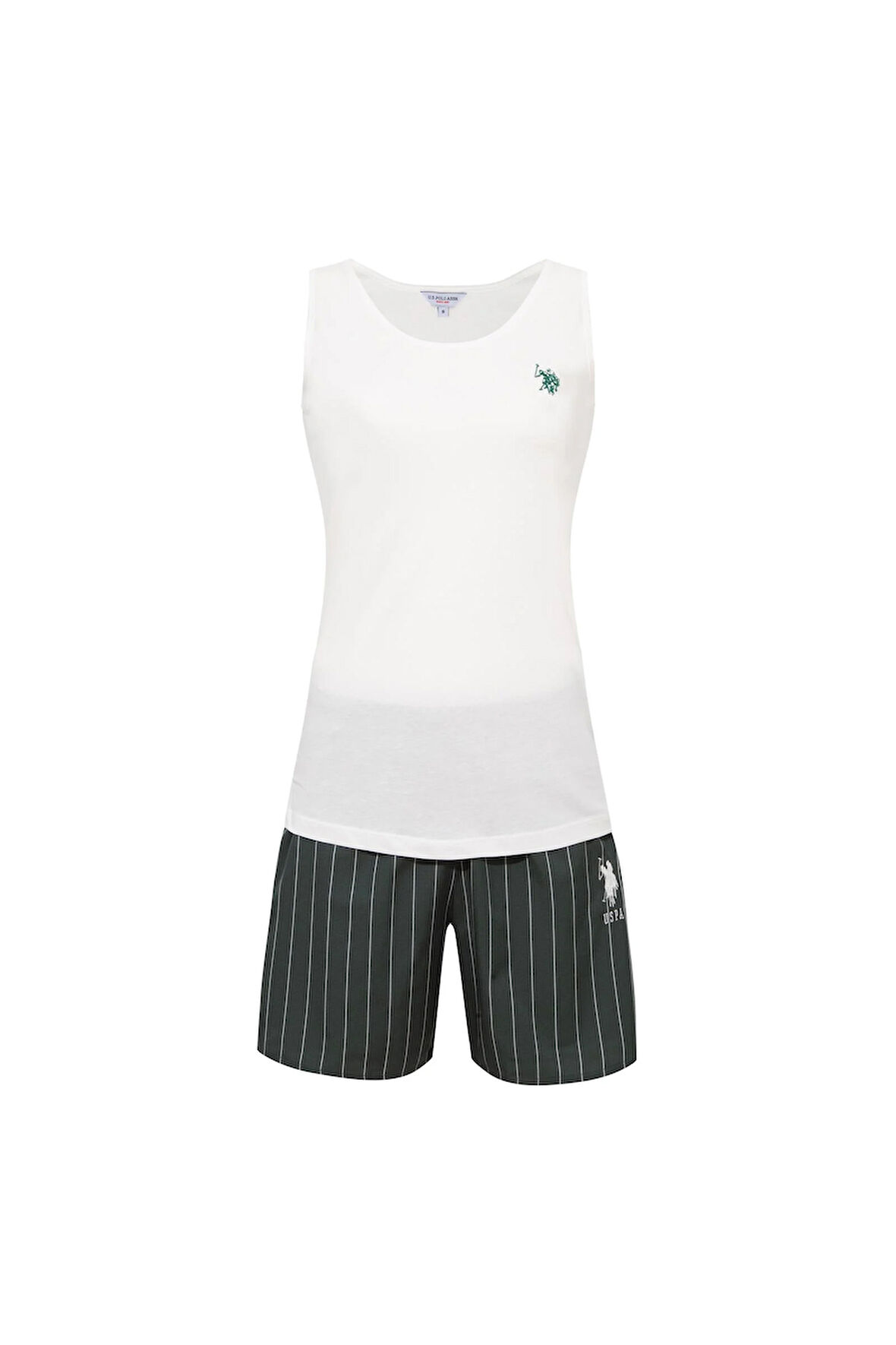 U.S. Polo Assn.  Kadın 202 EKRU Şort Takım 