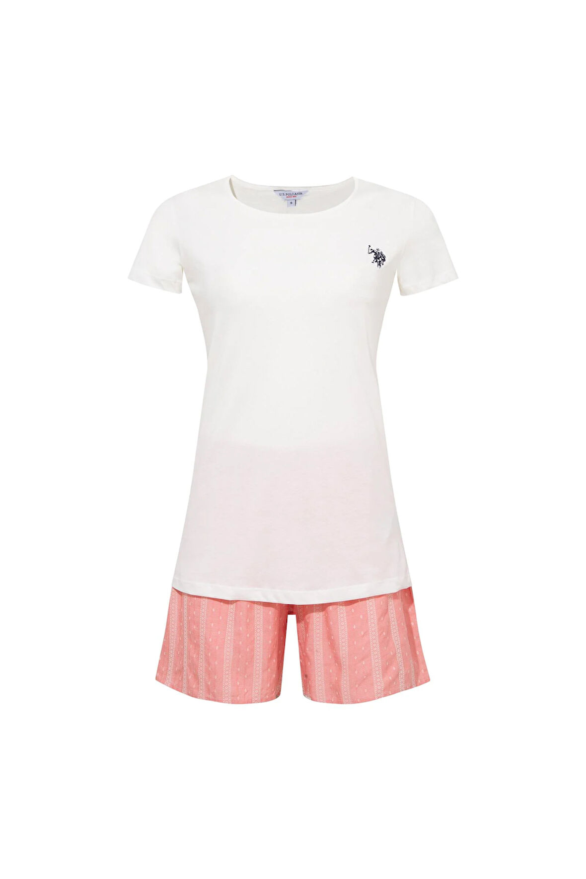 U.S. Polo Assn.  Kadın 206 EKRU Şort Takım 