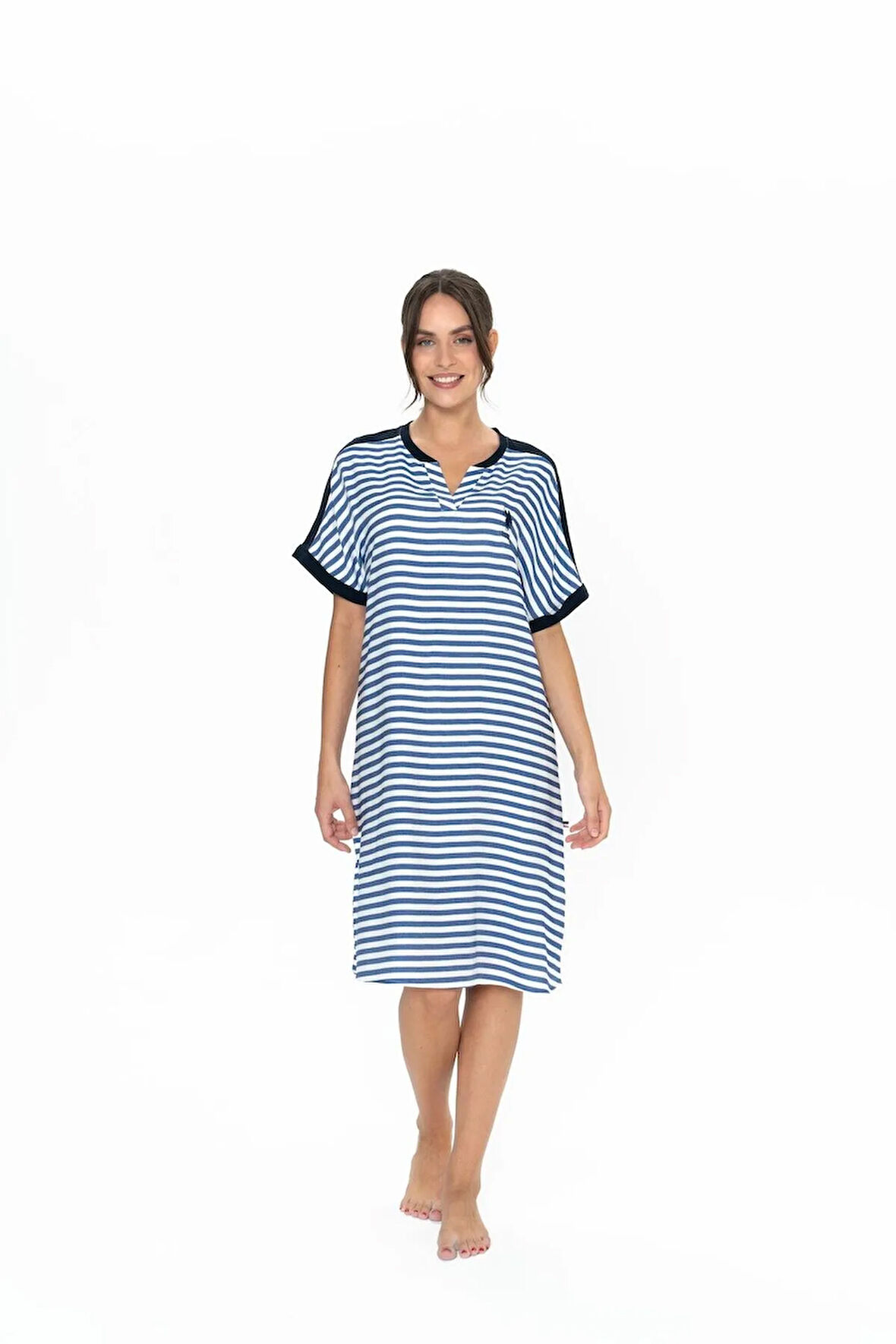 Kadın Lacivert Gecelik - 20035