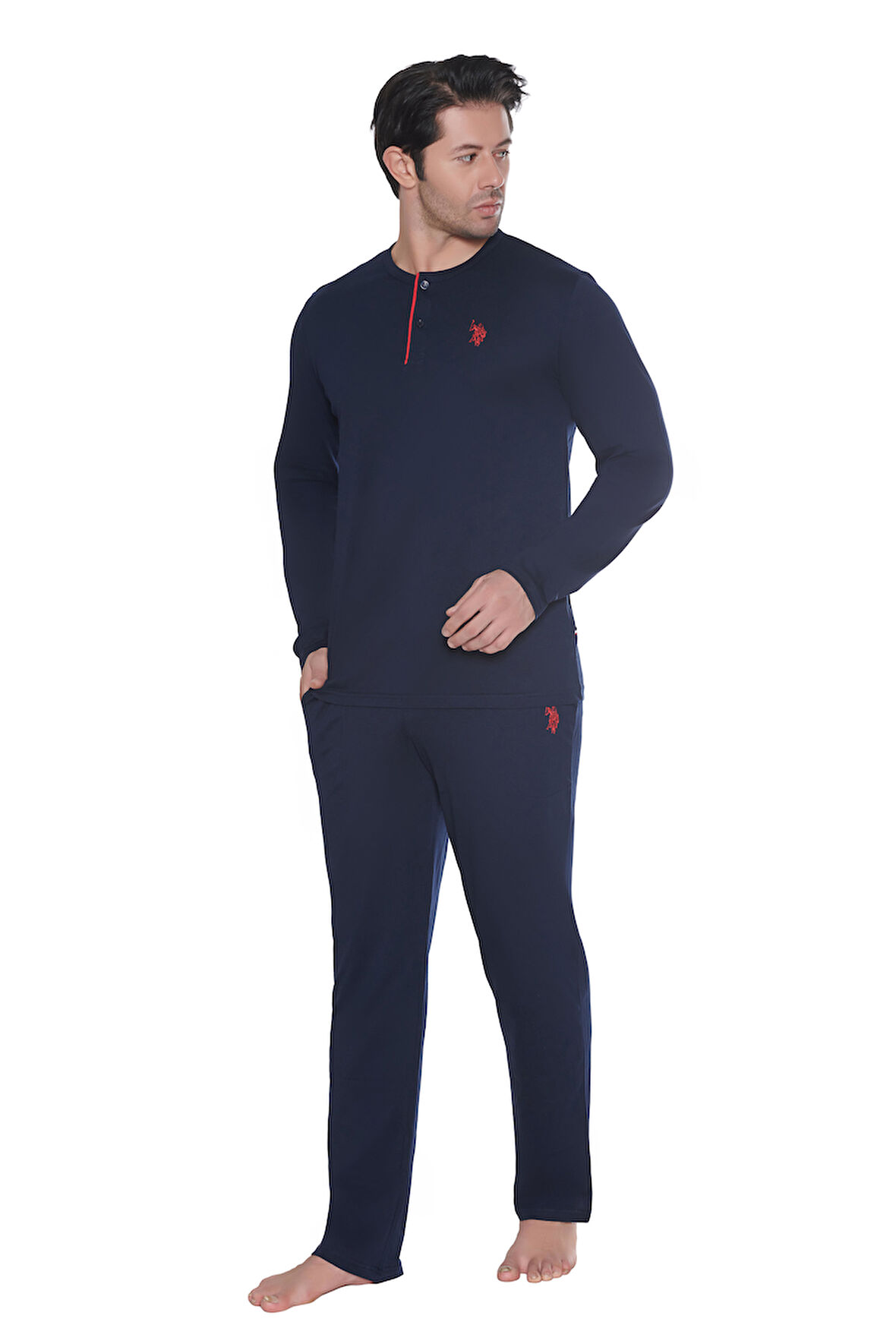 U.S. Polo Assn. Erkek Lacivert Pijama Takım 