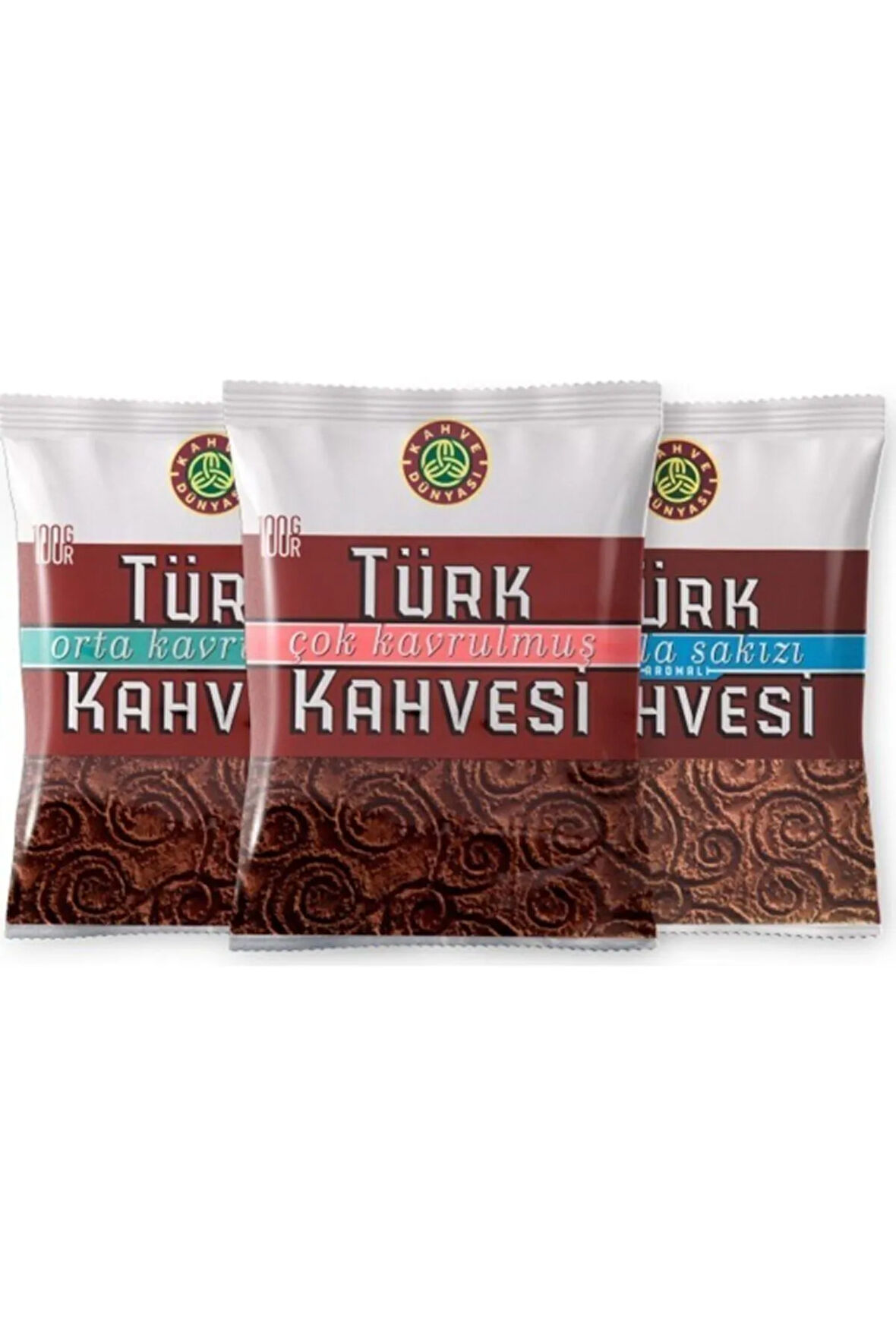 100 Gr Türk Kahvesi Deneme Paketi 3'lü ( Damla-Çok-Orta)