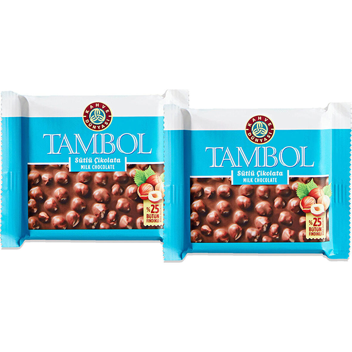 Tambol Bütün Fındıklı Sütlü Çikolata 100 gr 2'li