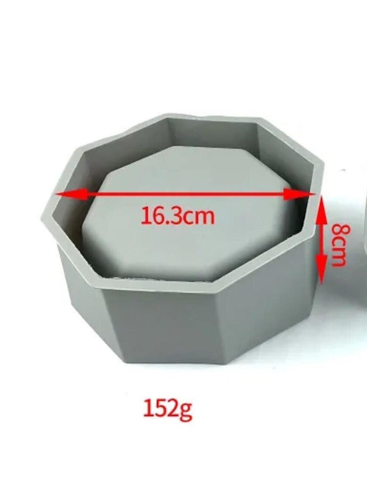 Sekiz Kenar Beton Saksı Kalıbı Kod: 1146