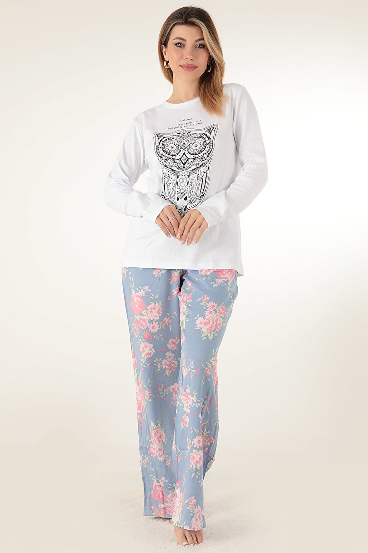 Miorre Çiçekli Kadın Pijama Takımı