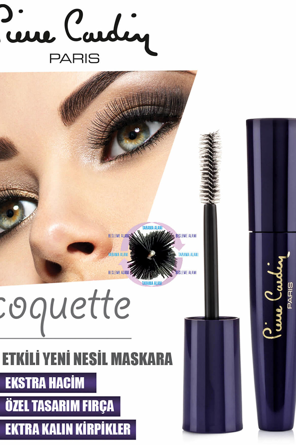 3 Etkili Hacim Veren Maskara - Coquette Exaggerated Mascara Siyah 8680570454230