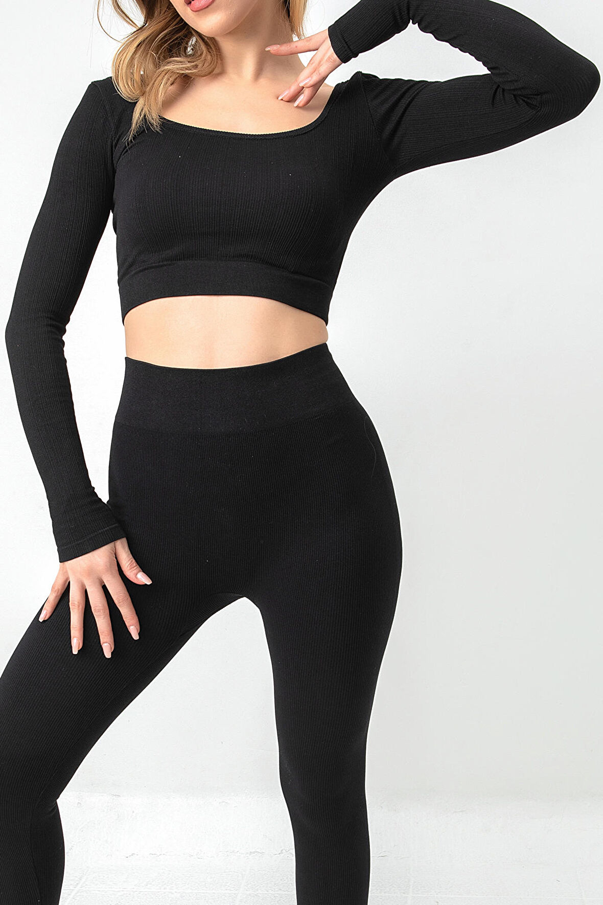 DoReMi Seamless Straplez Uzun Kollu Fitilli Büstiyer