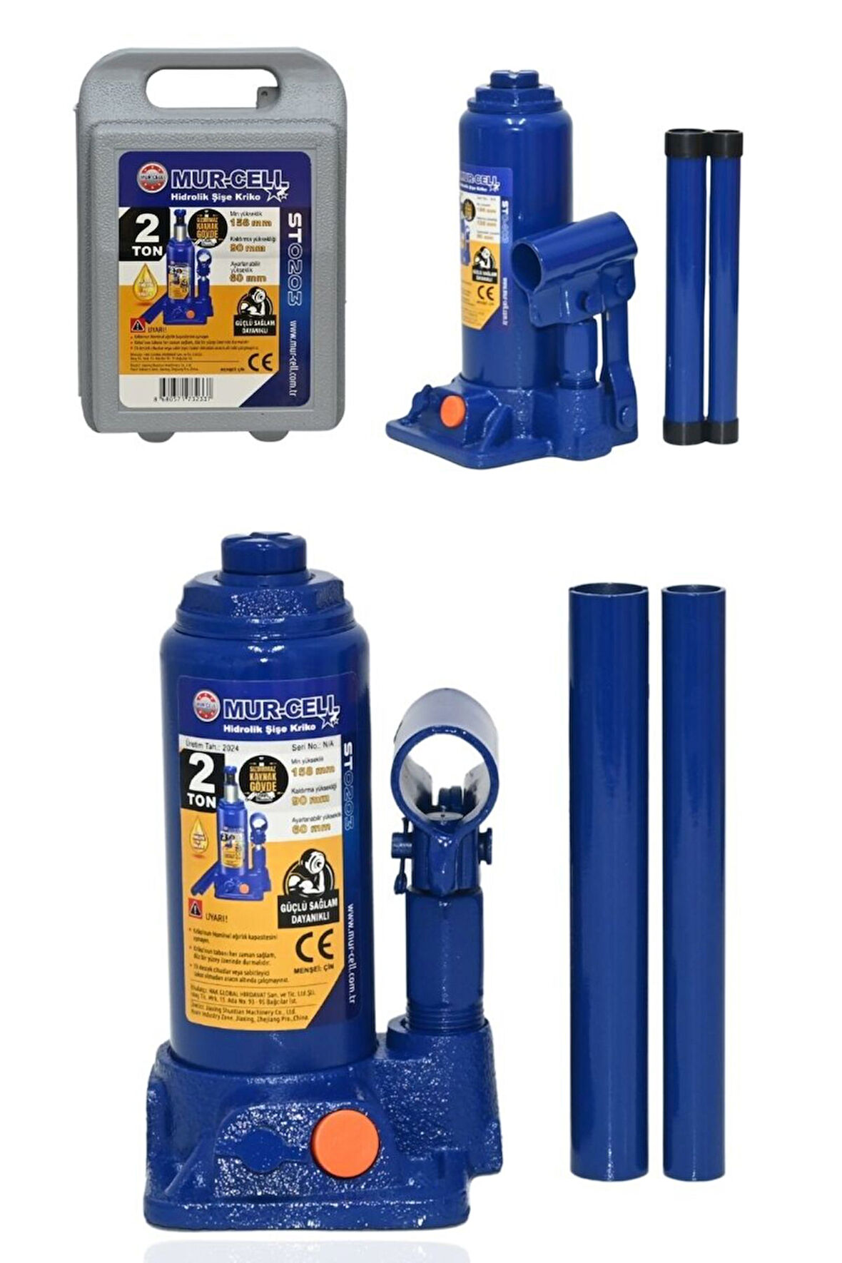 2 Ton Sızdırmaz Gövde Hidrolik Şişe Kriko Çantalı Araç Krikosu St0203çnta