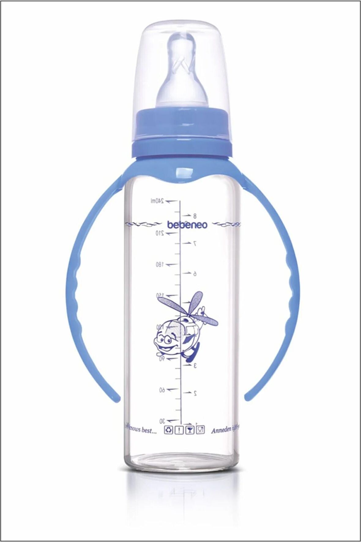 Isıya Dayanıklı Cam Biberon 240 Ml