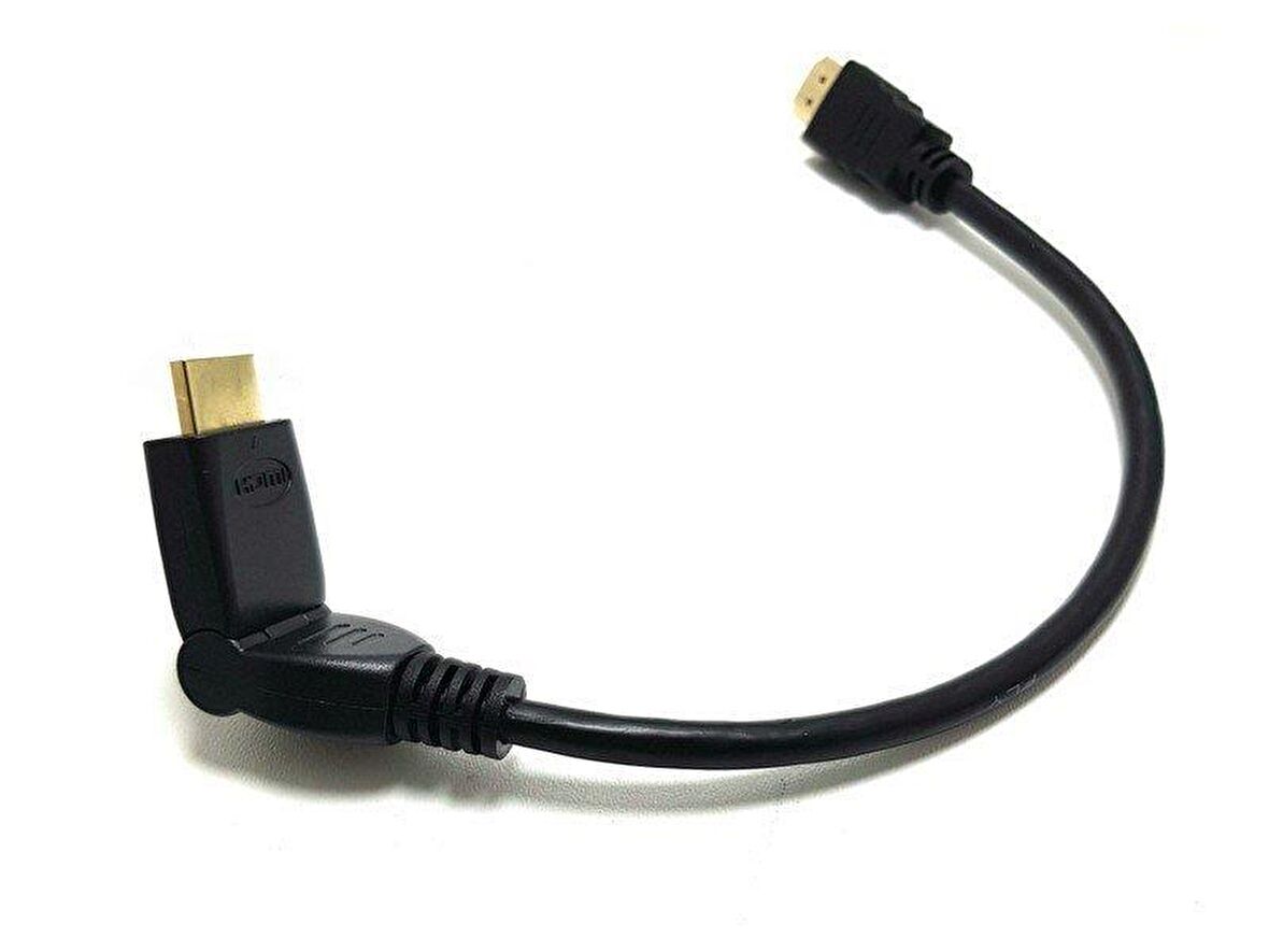 electroon 30cm HDMI Kablo 90Derece Hareketli