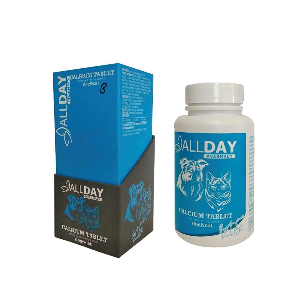 AllDay 3 Calcium Kedi Ve köpekler İçin Tablet 75 gr