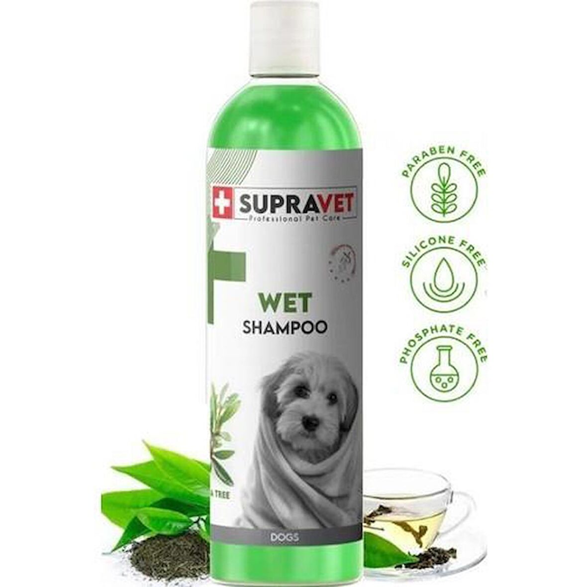 Supravet Dış Parazit Karşıtı, Tüy Dökülme Engelleyici Çay Ağacı Özlü Köpek Şampuanı 200ml