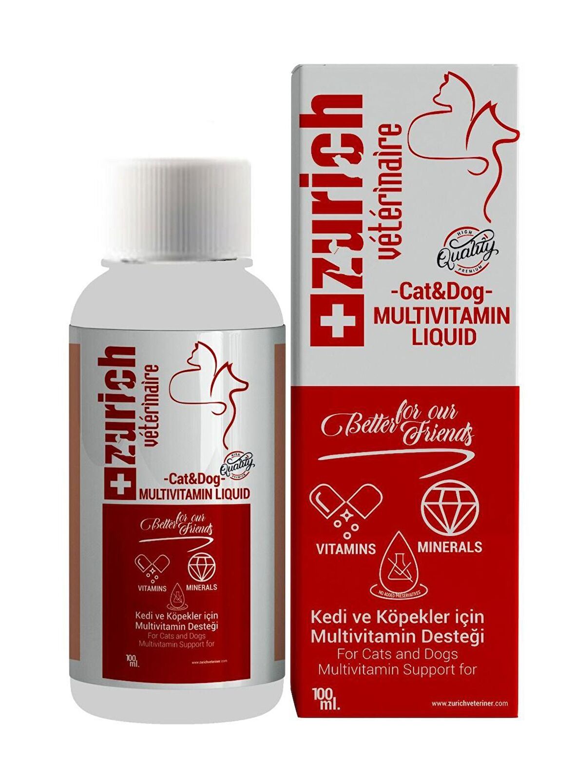 Zurich Kedi Köpek Multivitamin Likit 100 ML