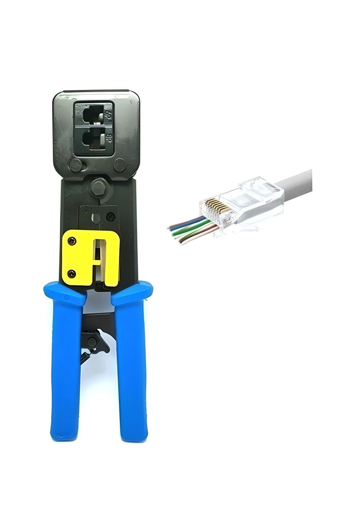 NTT 62 - CAT6 Sıkma Pensesi (EZ) Yeni Nesil Pense - Network Tools Profesyonel Pense - New