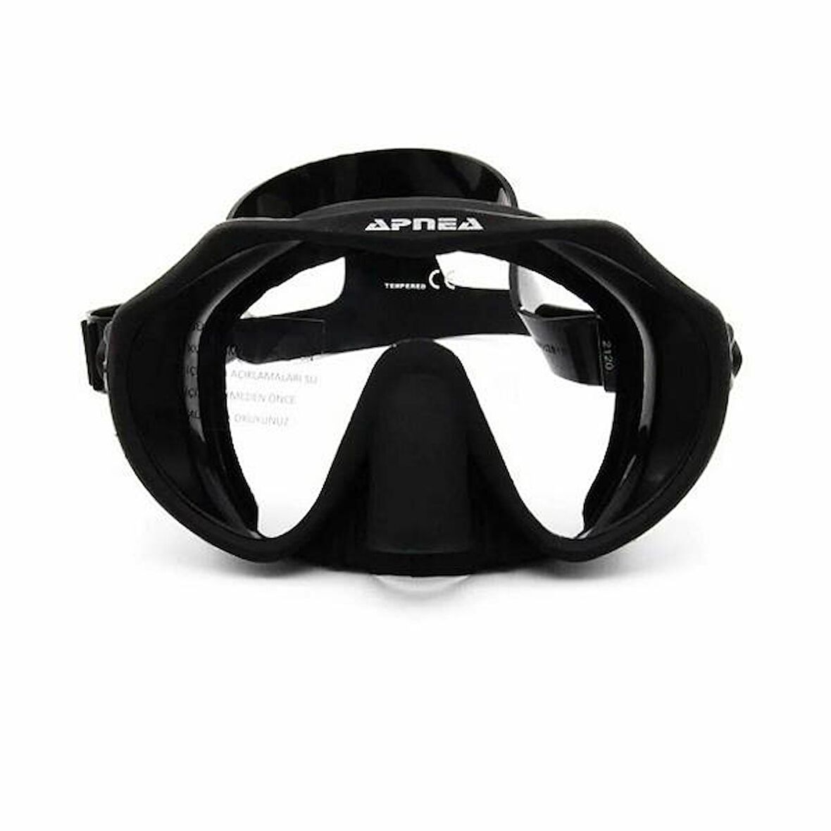 Apnea Discovery Dalış Maskesi Tempered Glass Siyah-MH26