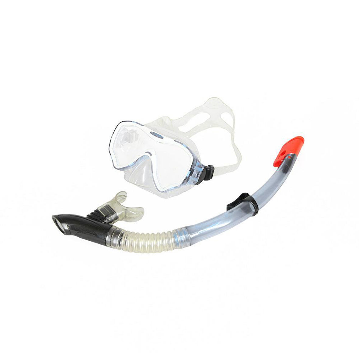 Apnea Ibiza Maske Şnorkel Set Şeffaf/Turkuaz