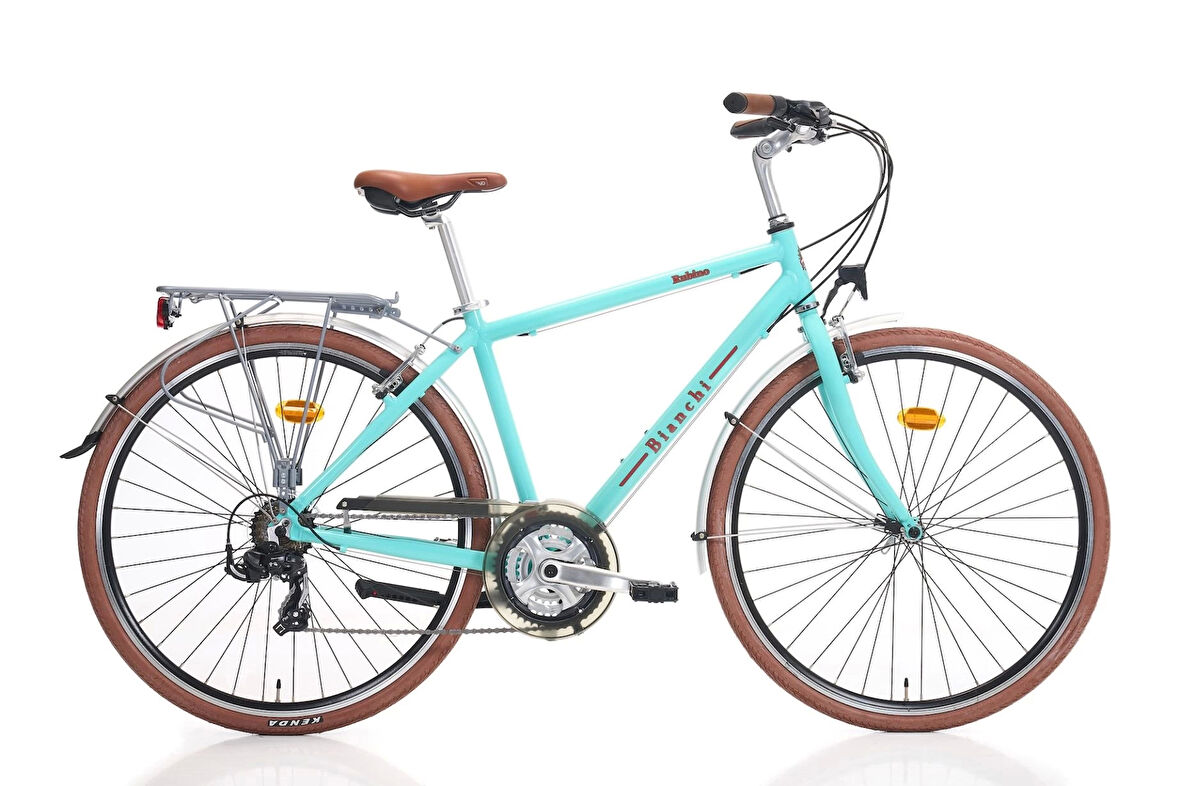 Bianchi Rubino Gent V Fren 21 Vites 28 Jant Şehir Bisikleti LK Celeste 47 Kadro