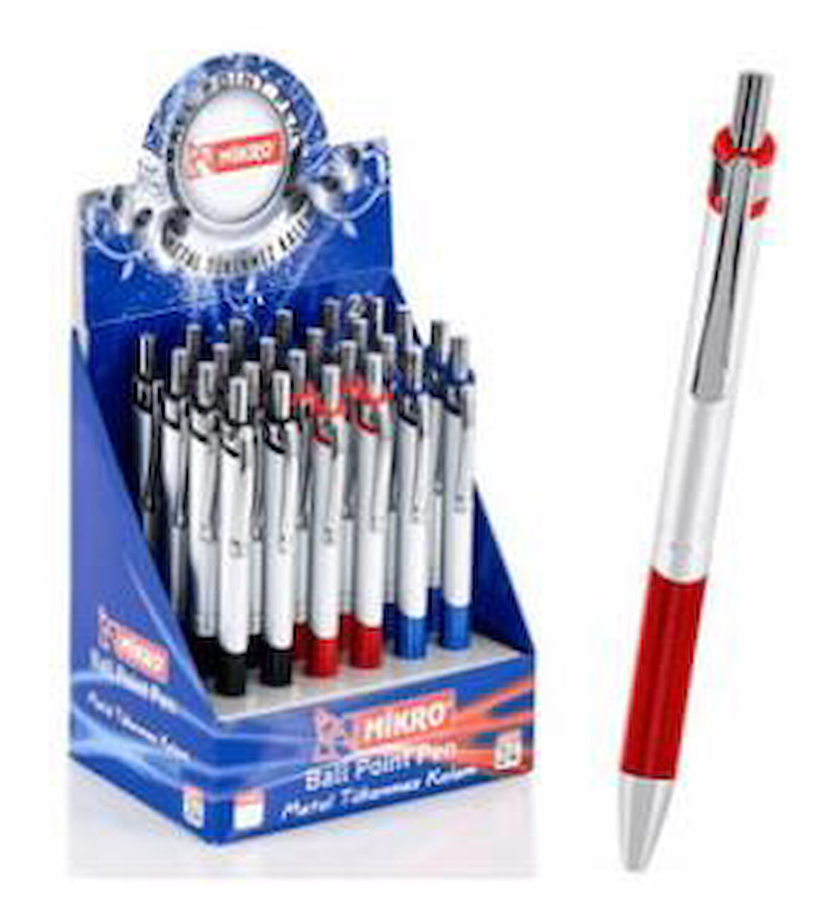 Mikro Tükenmez Kalem Metal 36 LI L-664-36-PKT