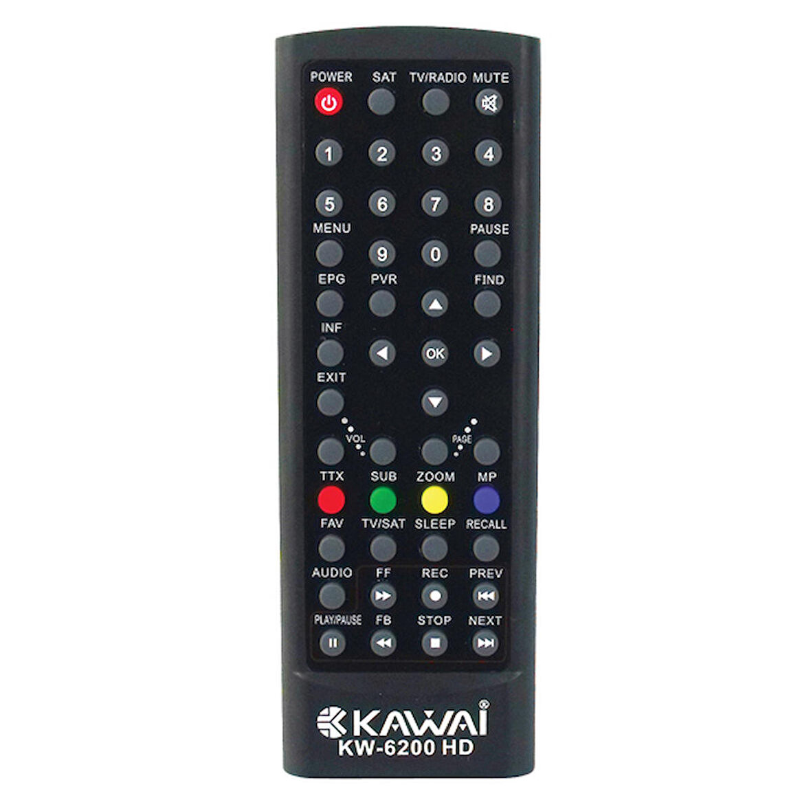 KR KAWAİ KW-6200 HD UYDU KUMANDASI (31808=31533)