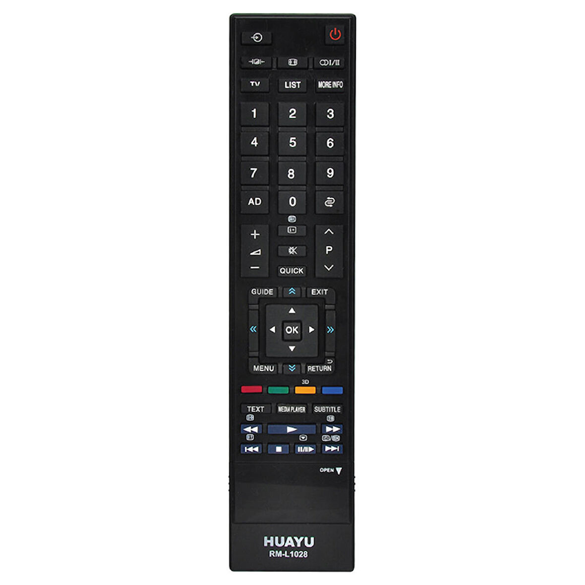 HUAYU KL RM-L1028 3D TOSHIBA BLİSTERLİ LCD LED TV KUMANDA