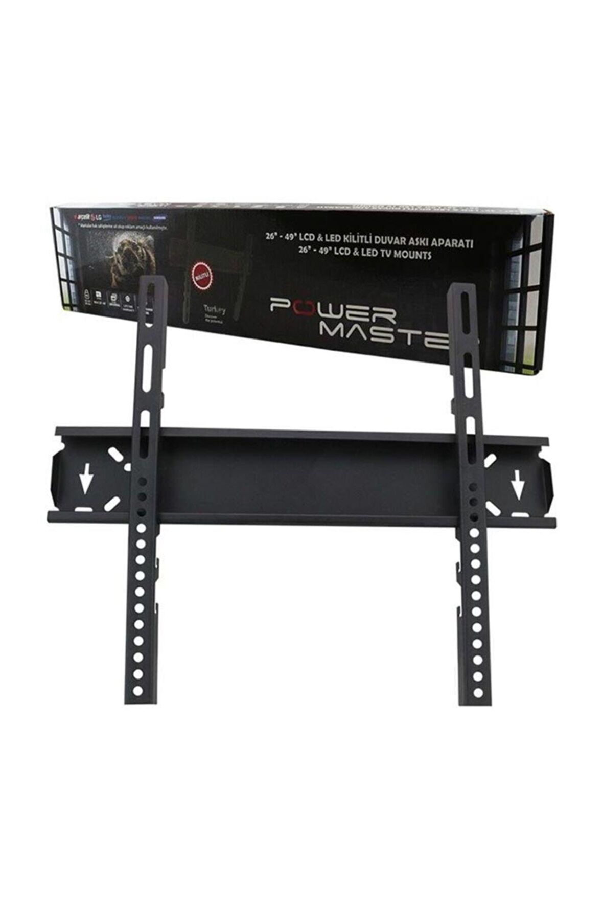 
Powermaster Pwr-40s 26 - 49 Kilitli Sabit Lcd Duvar Askı Aparatı 16055