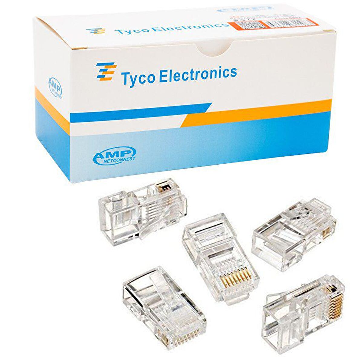 RJ45 CAT5/CAT6 UÇ 8P8C POWERMASTER KUTULU (100LÜK PAKET) KUTULU AMP NETCONNEST