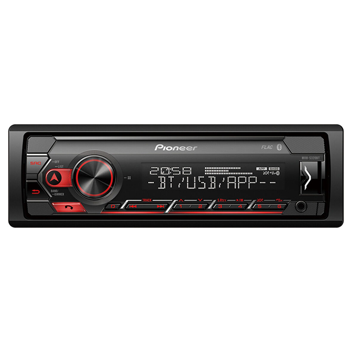 Ayt Pioneer MVH-S320BT USB FM AUX MP3 Bluetooth'lu Mekaniksiz Oto Teyp 4x50 Watt