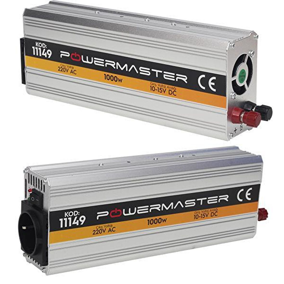 POWERMASTER PM-11149 12 VOLT 1000 WATT MODIFIED SINUS İNVERTER (10-15V ARASI-220V AC)