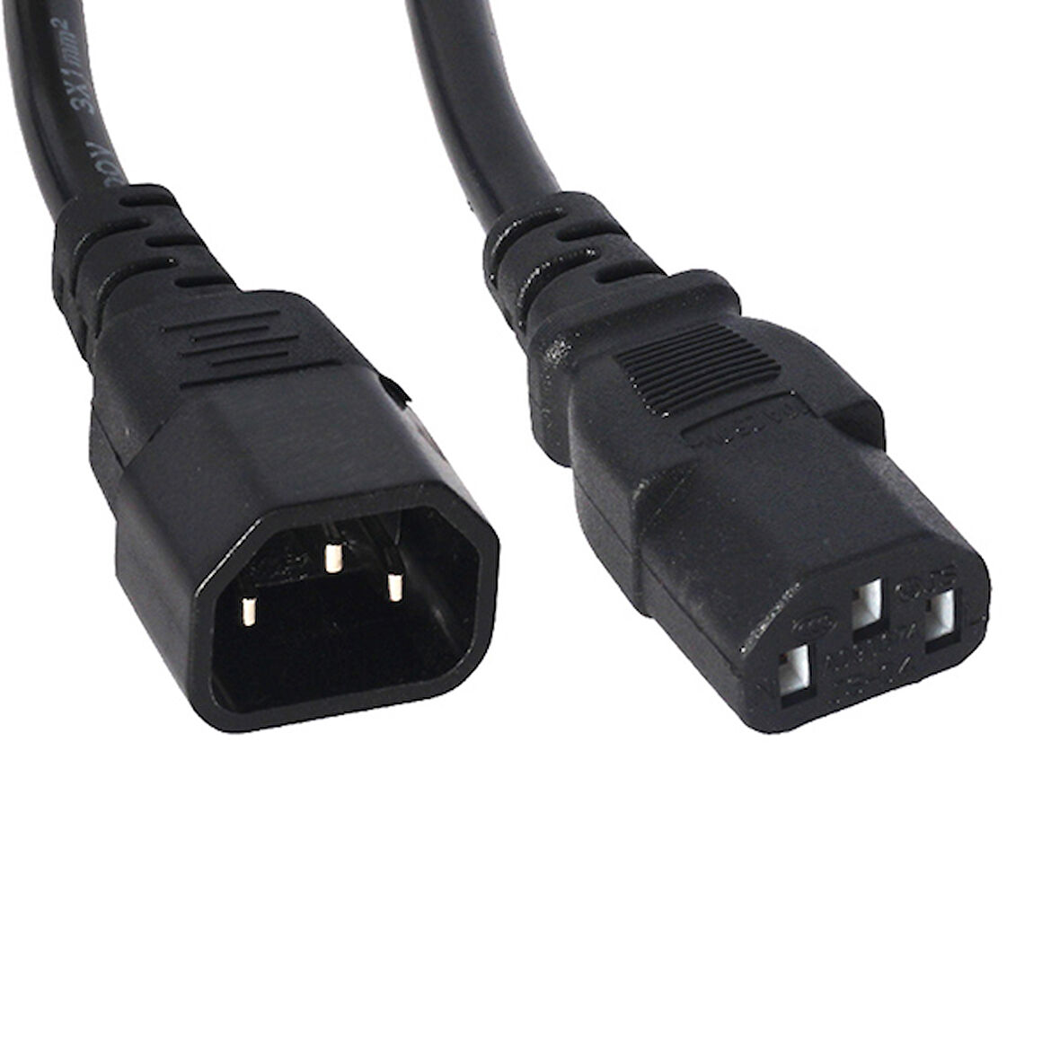 Powermaster 1 Mm C7 Bilgisayar Monitör Bağlantı Kablosu Ara Kablo 1.5 Metre 