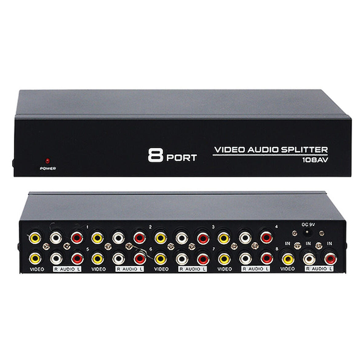 POWERMASTER PM-4832 8 PORT VIDEO AUDIO DAĞITICI (1024X768-85HZ)